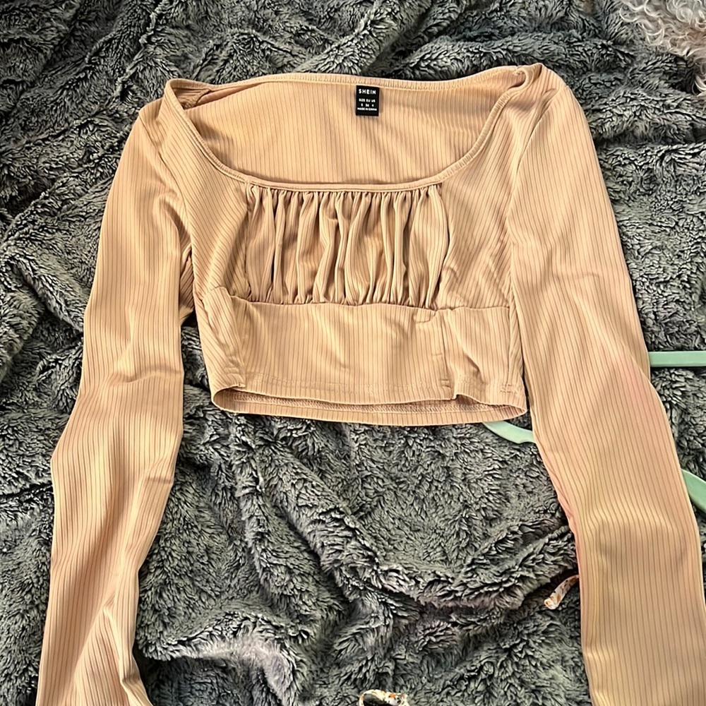 tan long sleeve